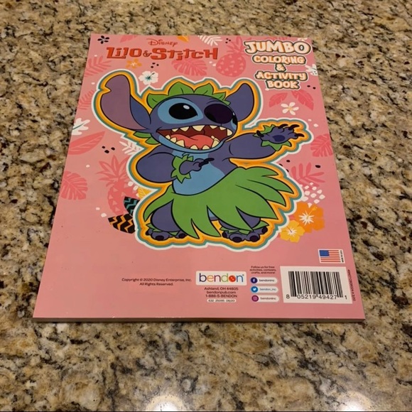Disney | Toys | Disney Lilo And Stitch Jumbo Coloring And Activity Book ...